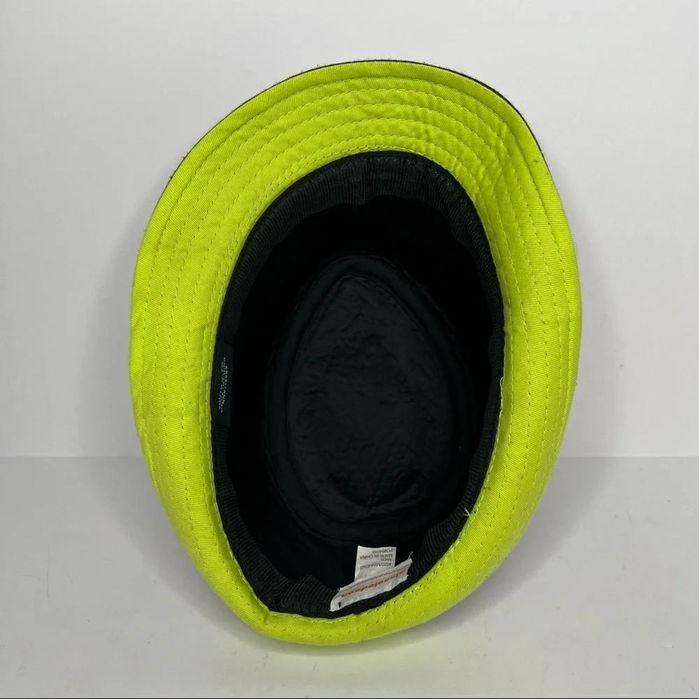 Teenage Mutant Ninja Turtles Print Nickelodeon Fedora Hat Black‎ Chartreuse OSFM